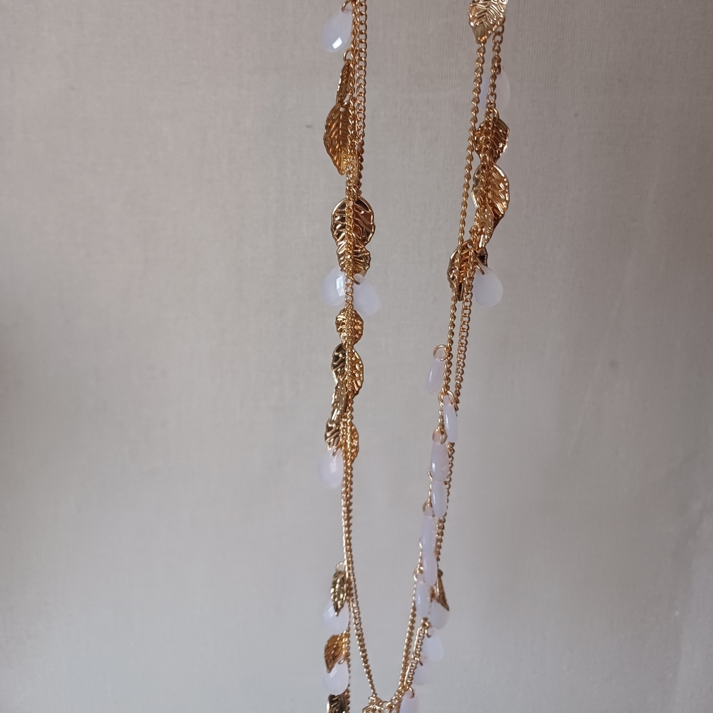 CR Gold Leaf Necklace